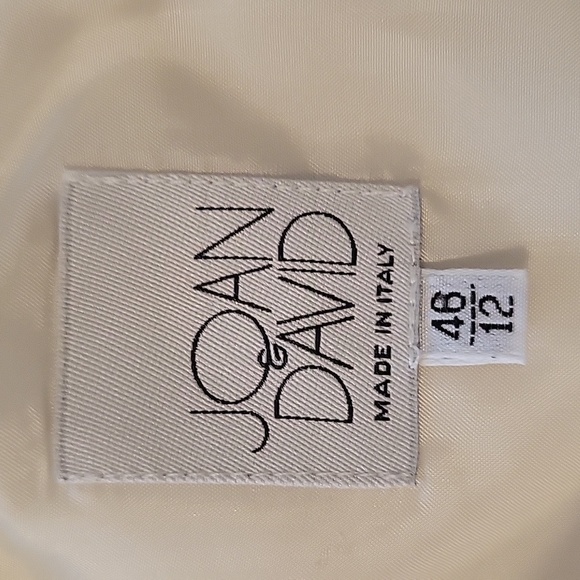 JOAN AND DAVID Ivory Silk Seeveless Top Sz 12 NWT - Picture 5 of 8
